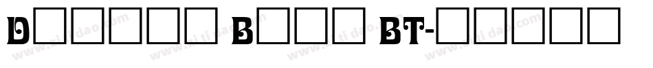 Davida Bold BT字体转换